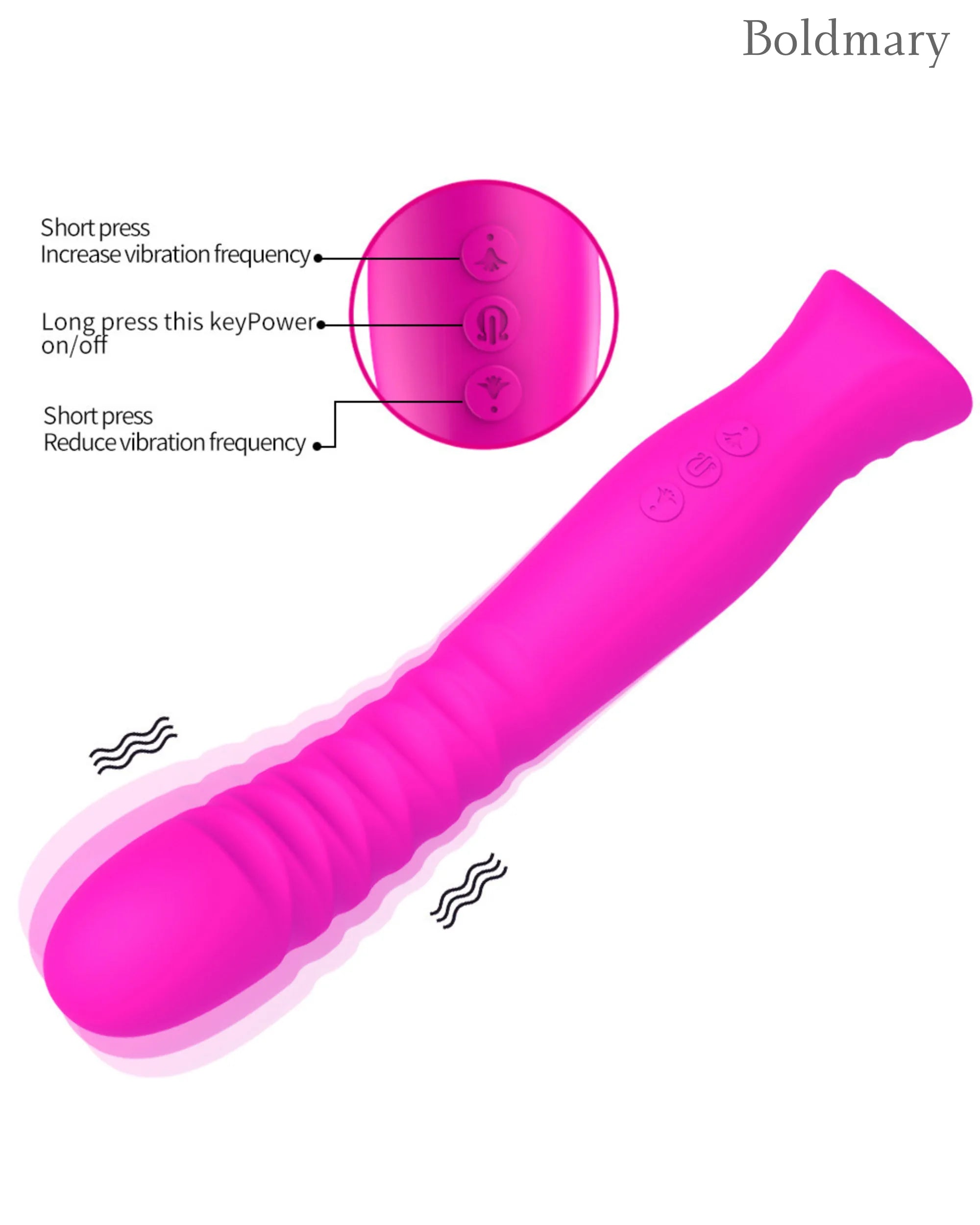 SculptCurve Rechargeable Threaded Silicone Vibrator
